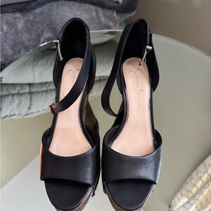 Jessica Simpson Black D'Orsay Sandals